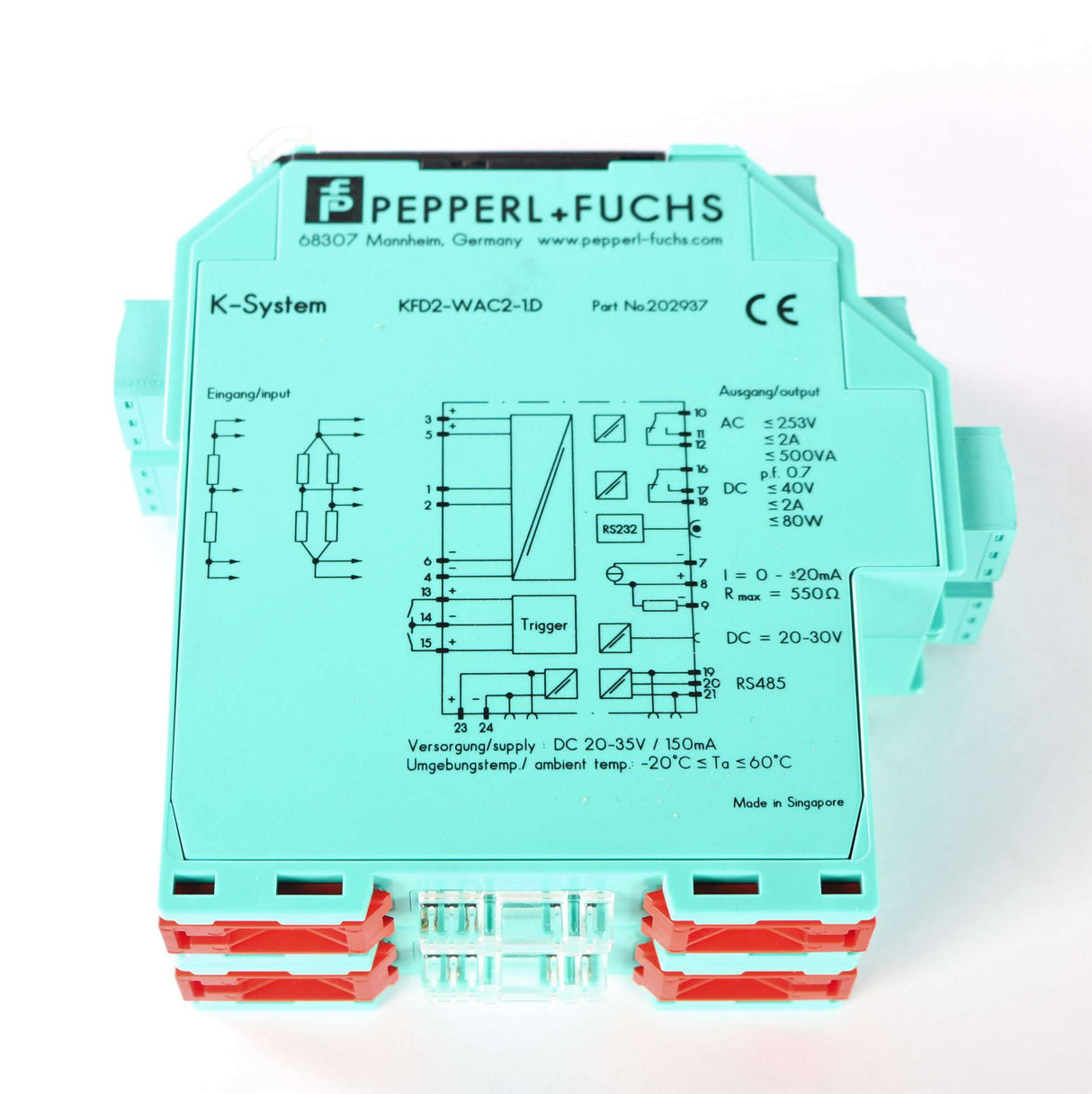 PEPPERL & FUCHS - KFD2-WAC2-1.D - SINGLE CHANEL SIGNAL CONDITIONER/AMPLFIER