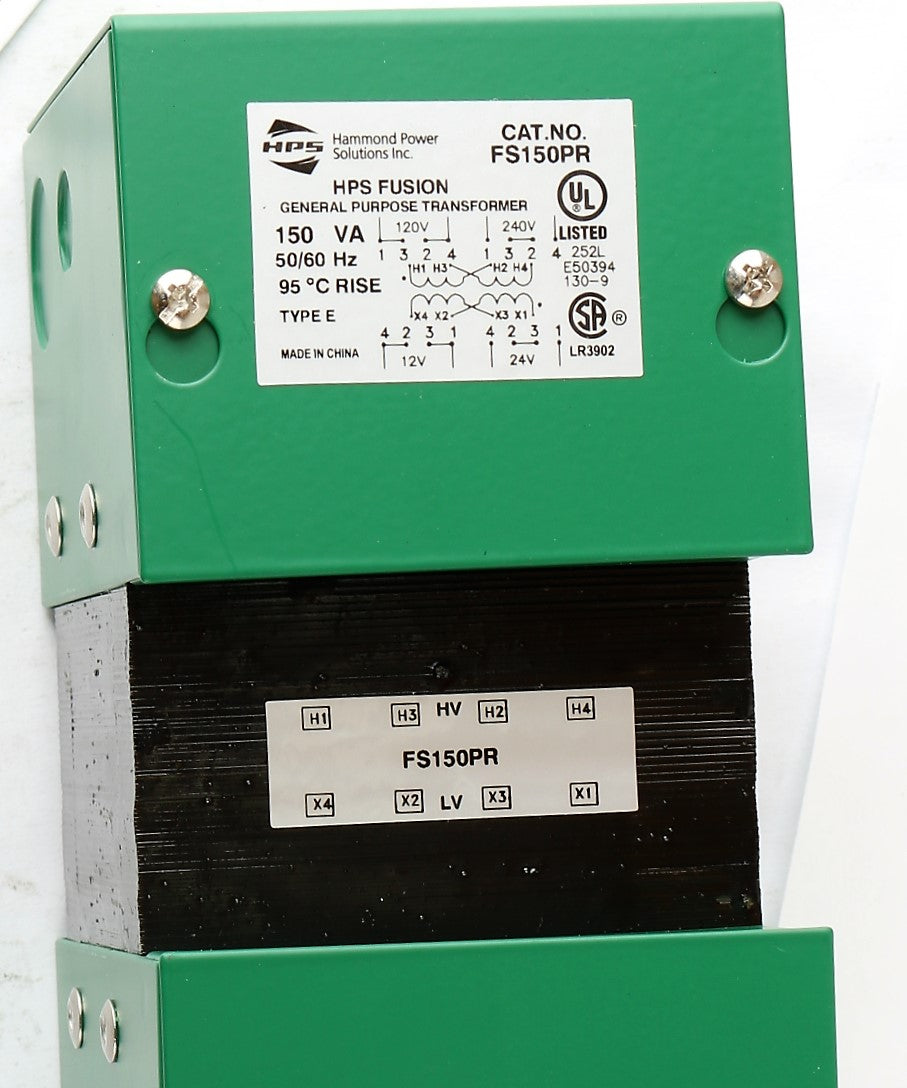 HAMMOND POWER SOLUTIONS  - FS150PR - TRANSFORMER - 150VA 120/240V TO 12/24V 1PH