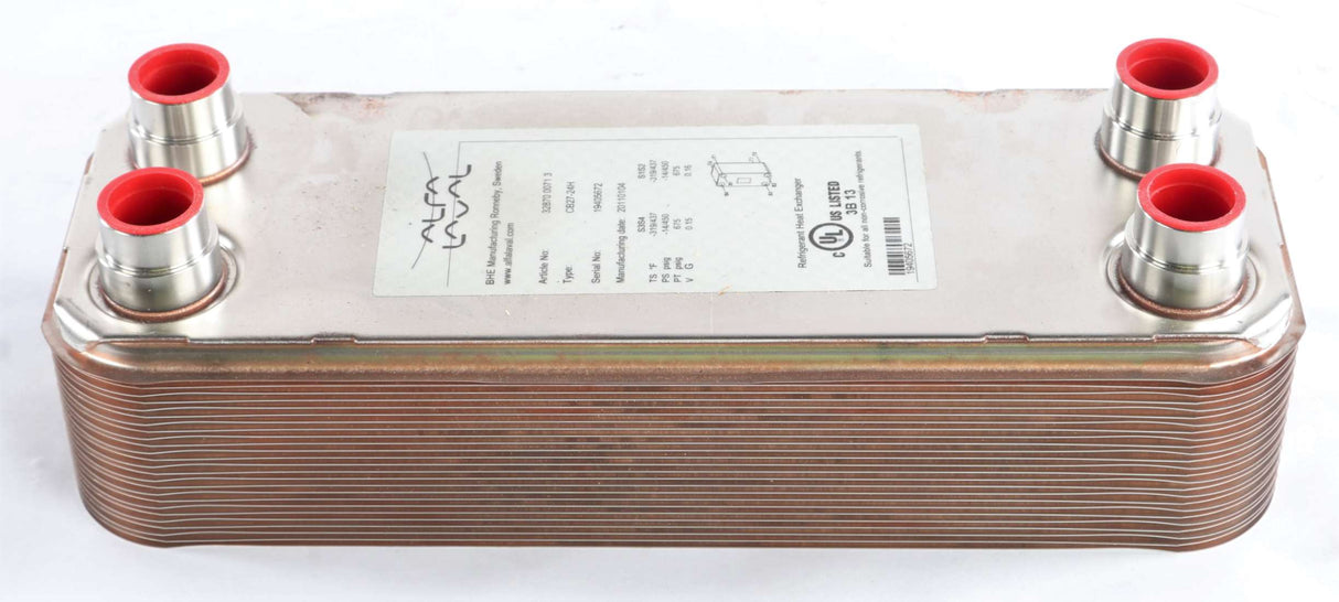 BHE MANUFACTURING (ALFA LAVAL) - CB27-24H-S33 - BRAZED PLATE HEAT EXCHANGER 32870-0071-3