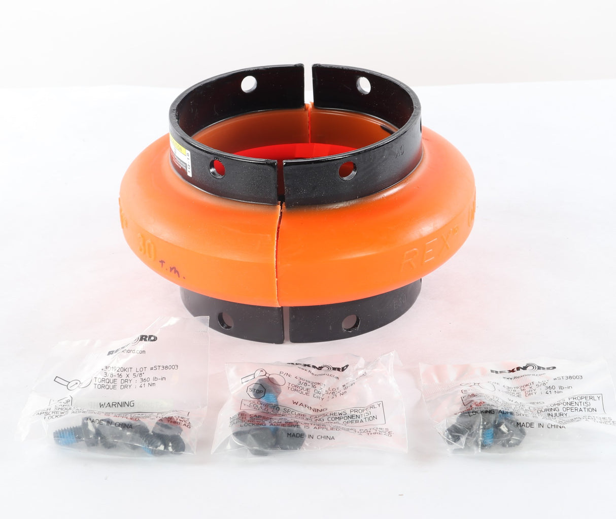 REXNORD - 10313683 - COUPLING - FLEX ELEMENT OMEGA 3 ORANGE
