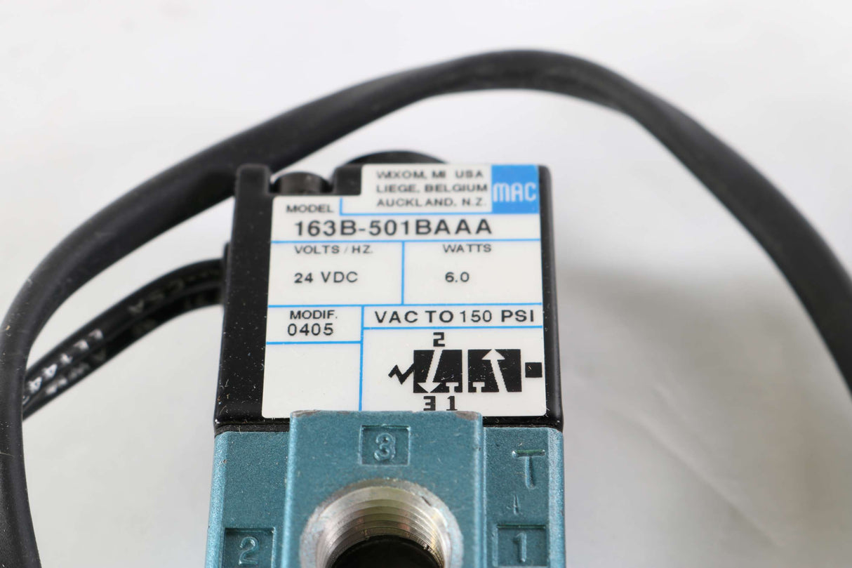 MAC VALVES - 163B-501BAAA - VALVE SOLENOID