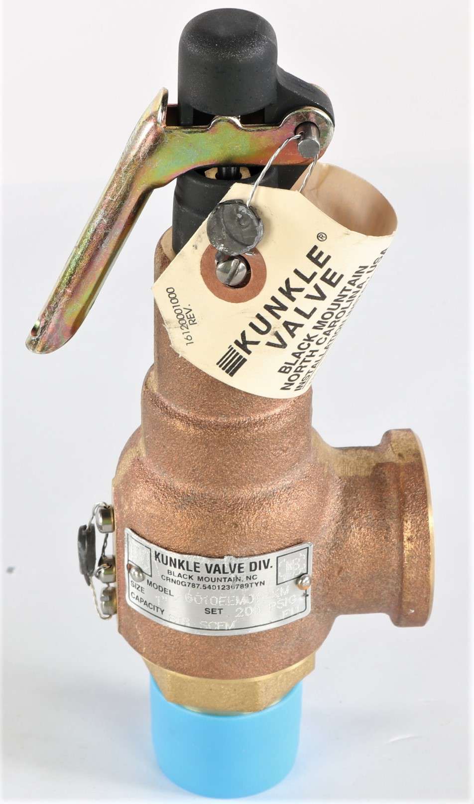 EMERSON - KUNKLE VALVE/CASH - 6010EEM01-KM - 1IN. 200PSIG 816 SCFM RELIEF VALVE