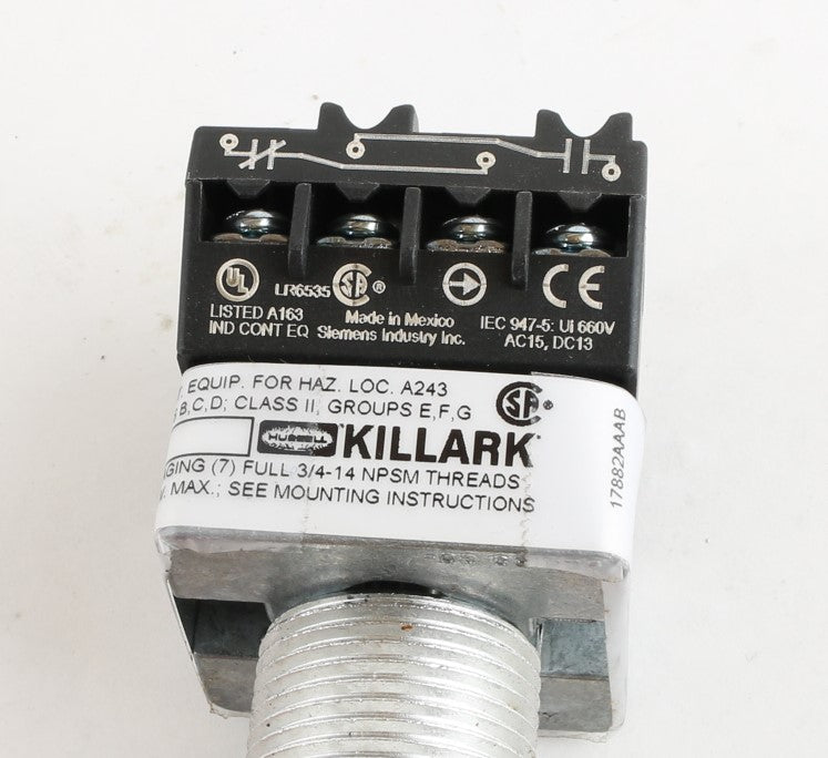 HUBBELL - G05-2A3F - SWITCH 2-POS BLK 1NO/1NC