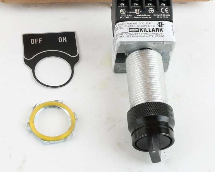 HUBBELL - G05-2A3F - SWITCH 2-POS BLK 1NO/1NC