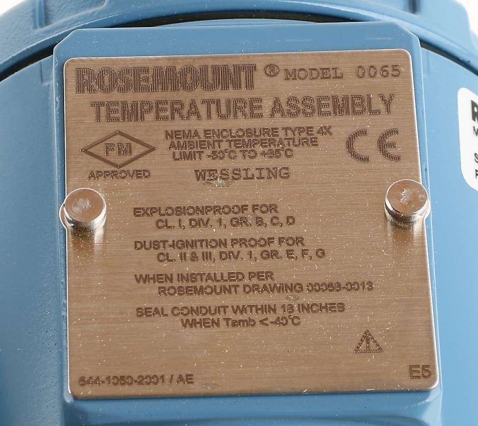 ROSEMOUNT - 0065D20W0000N0135E5 - TEMPERATURE TRANSMITTER -60C TO +600C