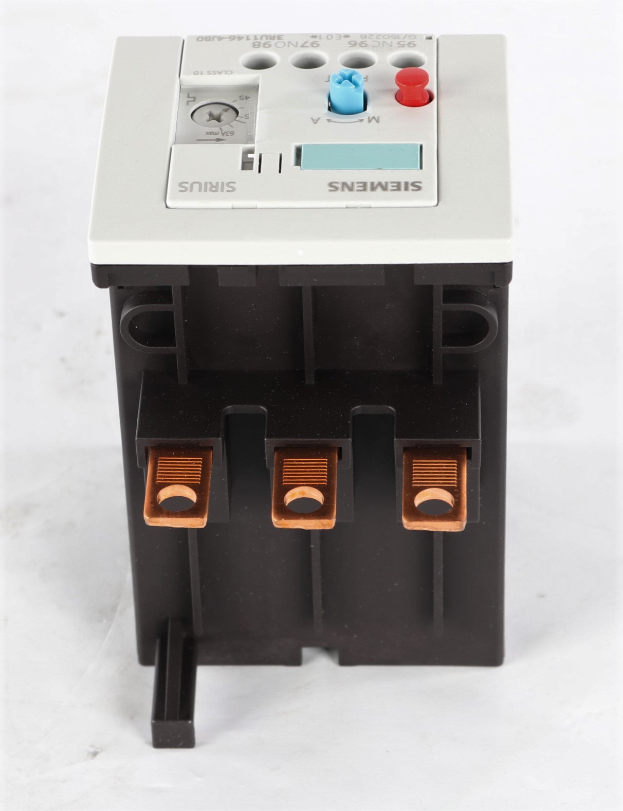 SIEMENS - 3RU1146-4JB0 - RELAY 3-POLE 45-63 AMP 30KW 600VAC 24VDC