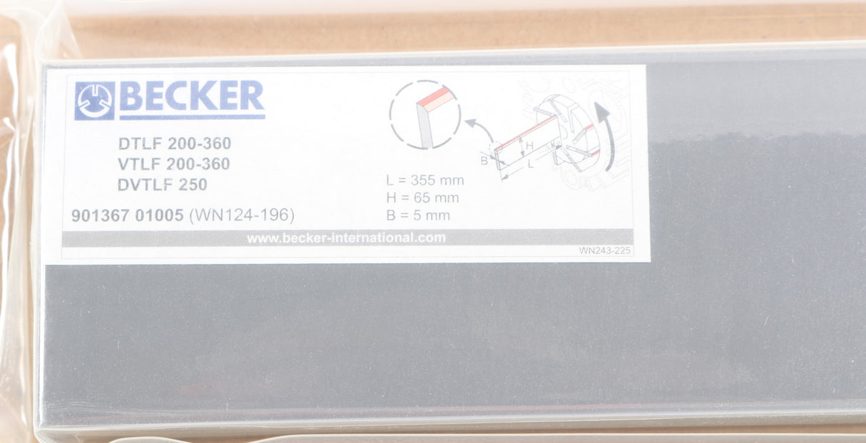 BECKER PUMP - 901367-01005 - CARBON VANE SET
