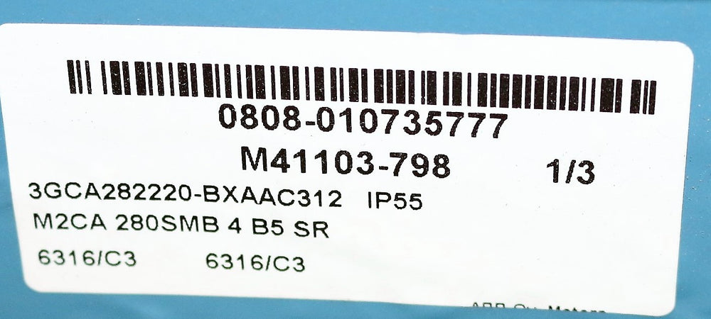 BALDOR  - 3GCA282220-BXAAC312002 - MOTOR 90KW 440V/60HZ IP55 4P