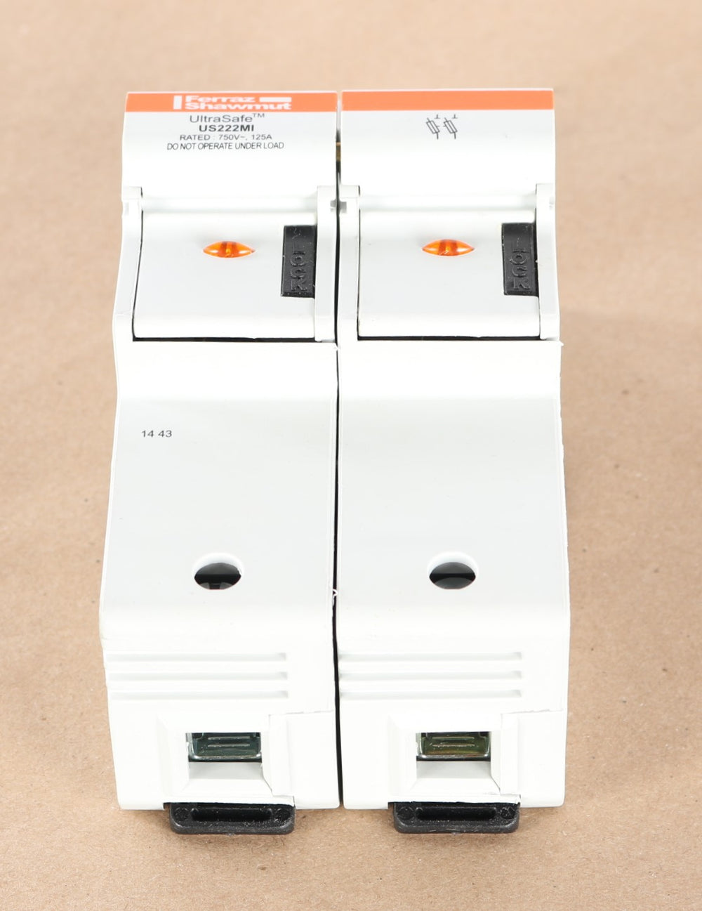 MERSEN - US222MI - ULTRA SAFE FUSEHOLDER 2POLE FOR 22MMX58MM FUSES