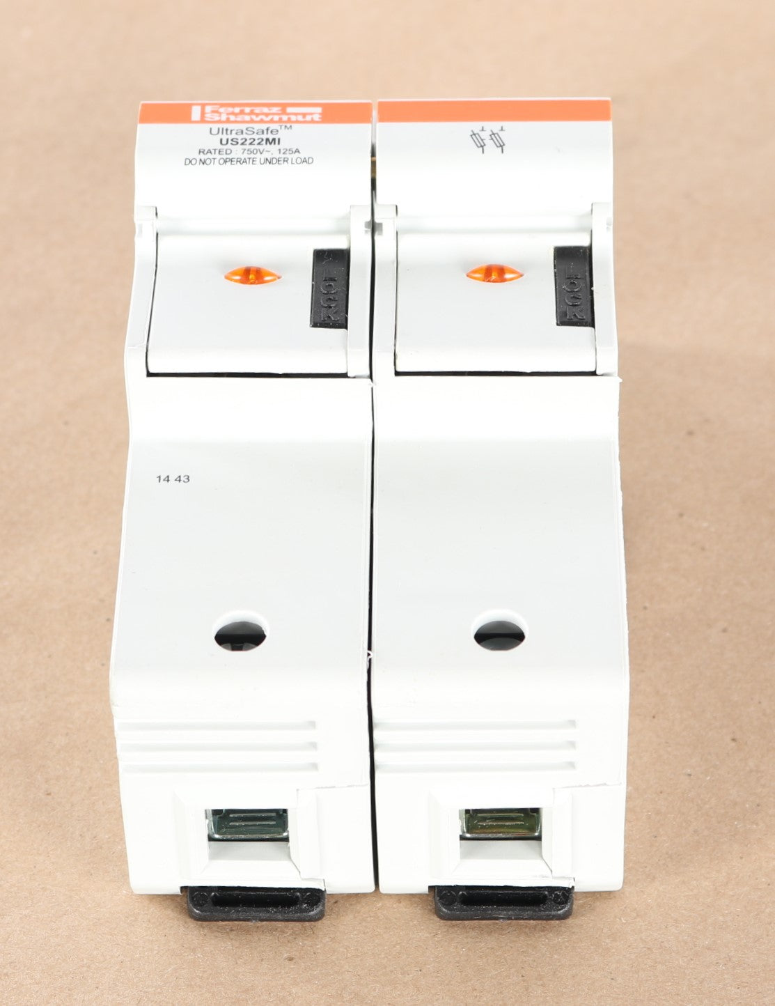 MERSEN - US222MI - ULTRA SAFE FUSEHOLDER 2POLE FOR 22MMX58MM FUSES