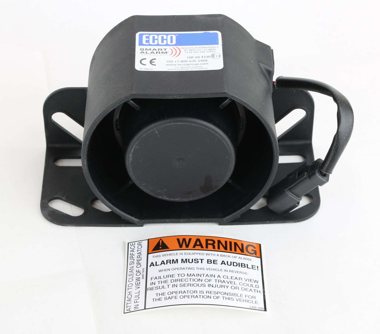 ECCO - SA917N - SELF ADJUSTING BACKUP ALARM 12-24VDC SAE TYPE