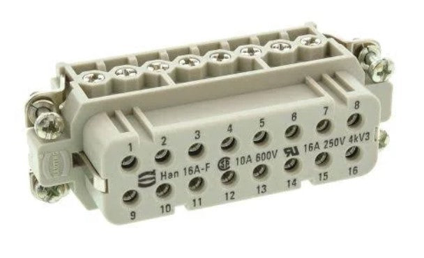 HARTING - 09200162812 - POWER CONNECTOR - FEMALE 16 POLE