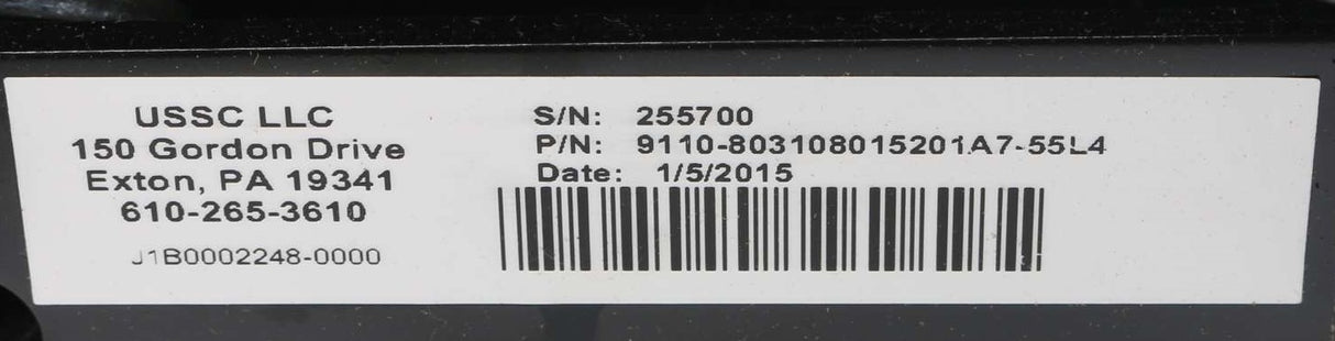 USSC (UNITED STATES SEATING) - 9110-803108015201A7-55L4 - DRIVER SEAT - BLUE CLOTH