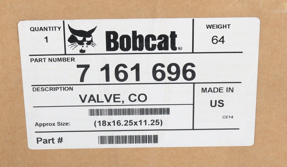 BOBCAT - 7161696 - VALVE - CONTROL