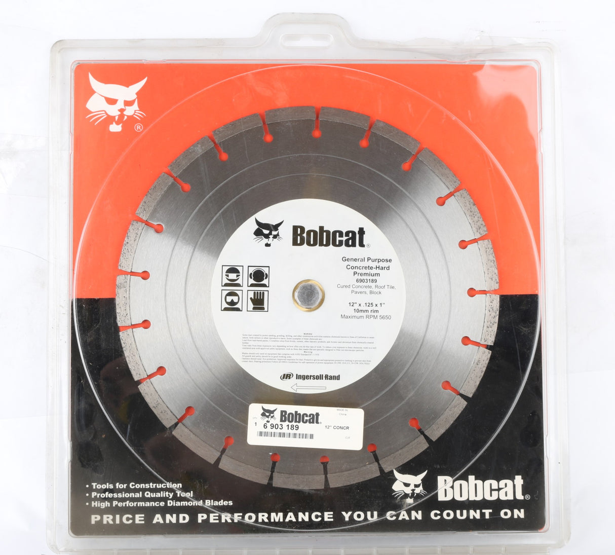 BOBCAT - 6903189 - BLADE - 12" CONCRETE - PREMIUM