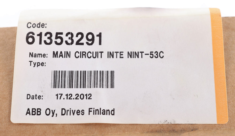 ABB - 61353291 - MAIN CIRCUIT INTERFACE