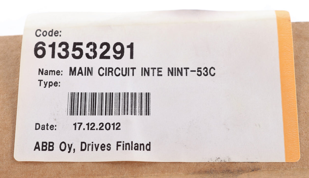 ABB - 61353291 - MAIN CIRCUIT INTERFACE