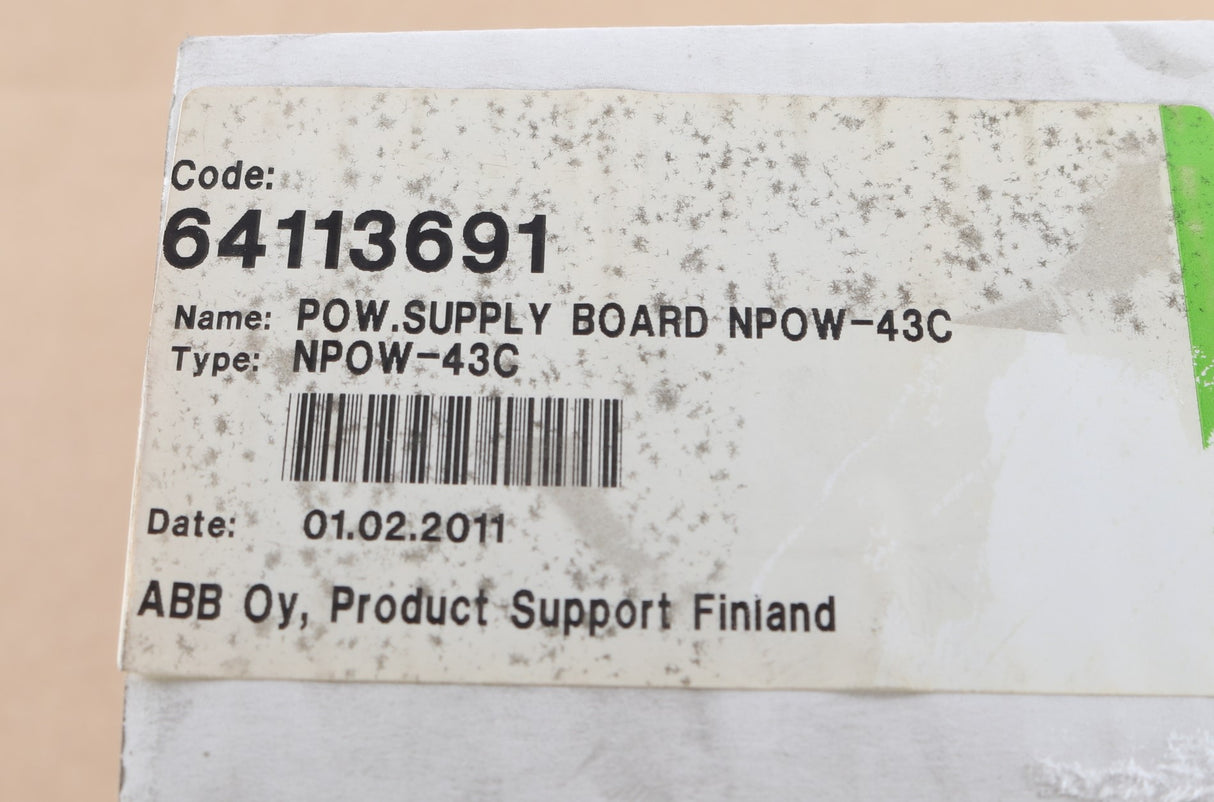 ABB - 64113691 - POWER SUPPLY BOARD
