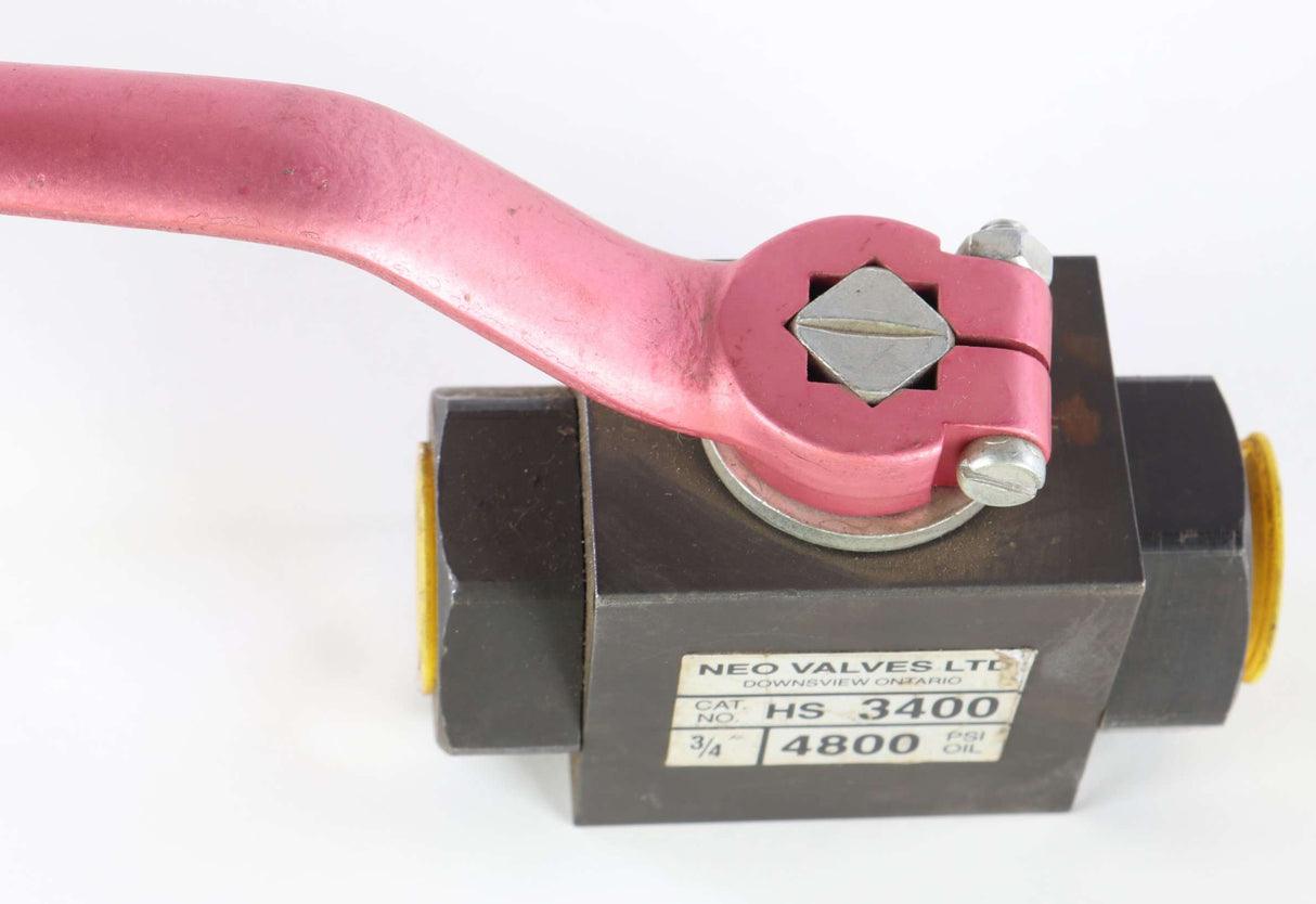 IWS - HS3400 - VALVE 3/4IN 4800PSI OIL - NEO VALVES LTD