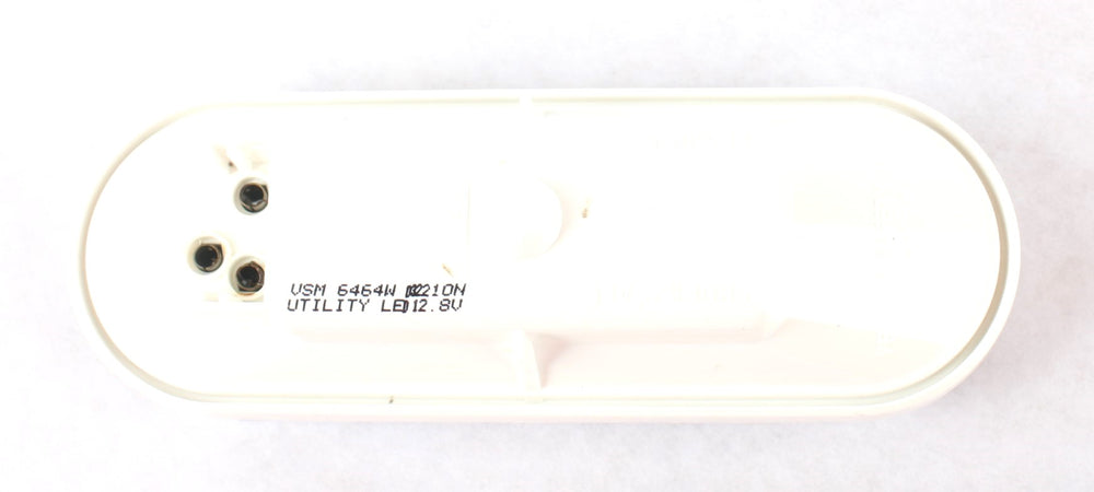 VEHICLE SAFETY MFG - 6464W - AUXILLARY LAMP - WHITE OVAL 10 LED