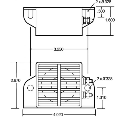 TRUCK-LITE - 92900 - 97 DB BACK-UP ALARM  2 BOLT TERMINAL  12V
