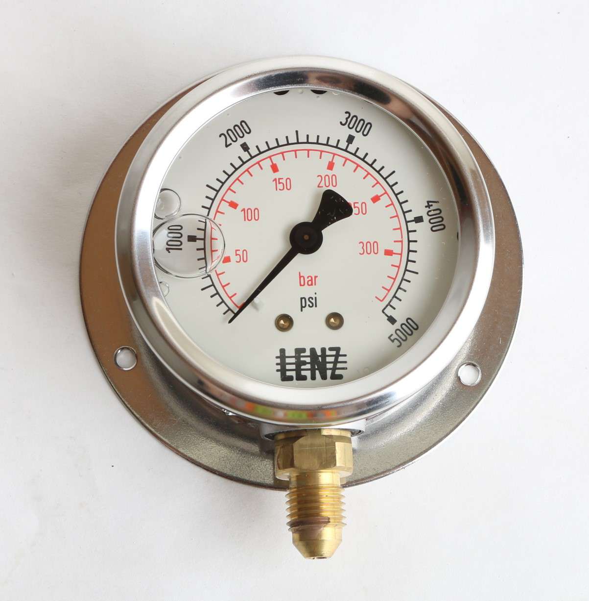 LENZ HYDRAULICS - JIC-AFC-5M-25-RF - PRESSURE GAUGE 5000PSI