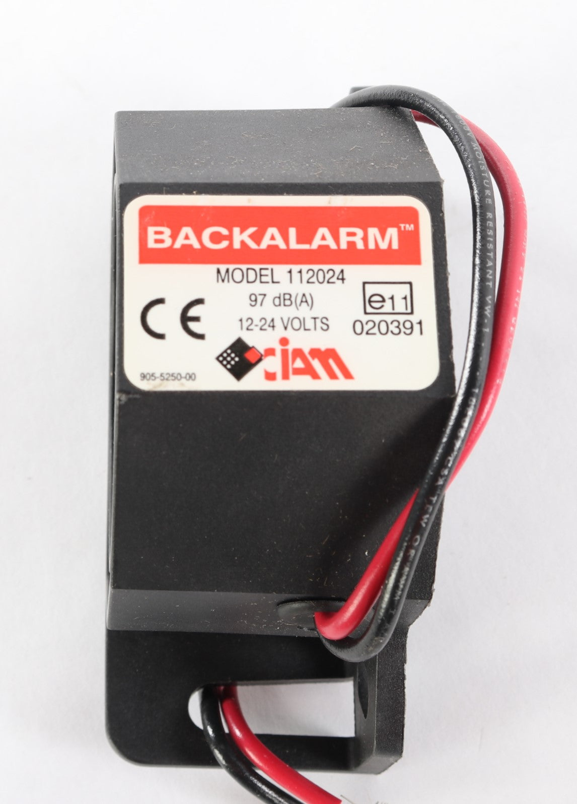 COBO - CIAM/UNIDECK/3B6/MT/IMEAR - 112024 - BACKUP ALARM 97dB W/OUT CONNECTOR