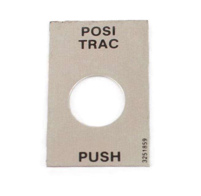 JLG - 3251859 - NAMEPLATE POSI-TRAC