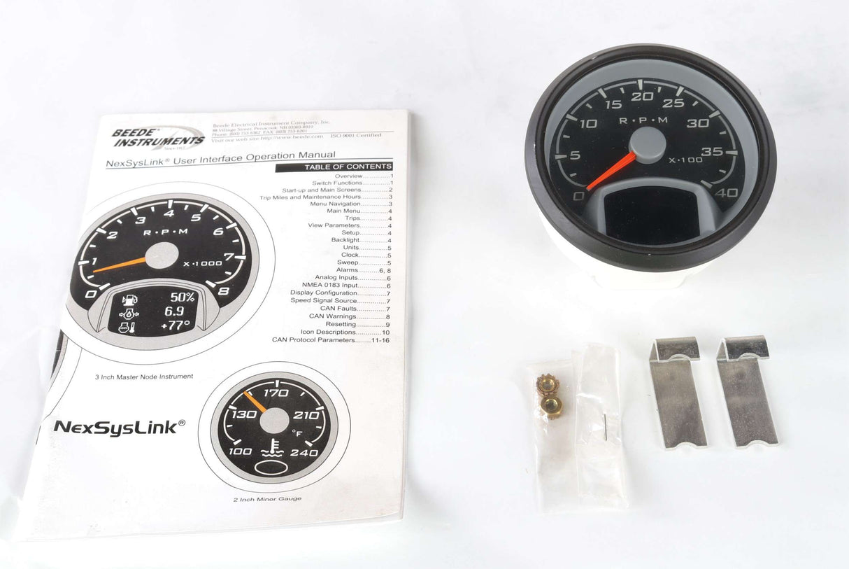FARIA BEEDE - 947434 - GAUGE - TACH W/ DISPLAY 0-4K RPM
