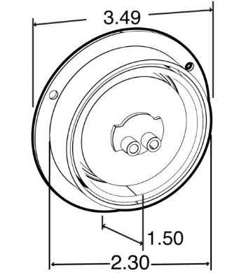 TRUCK-LITE - 30279R - 8 DIODE RED ROUND MARKER CLEARANCE LIGHT PL10 12V