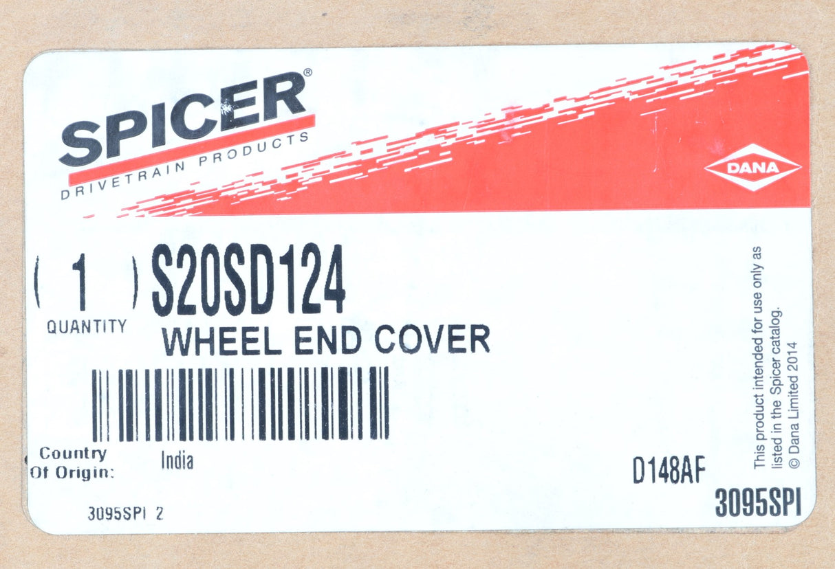 DANA SPICER - S20SD124 - WHEEL END COVER