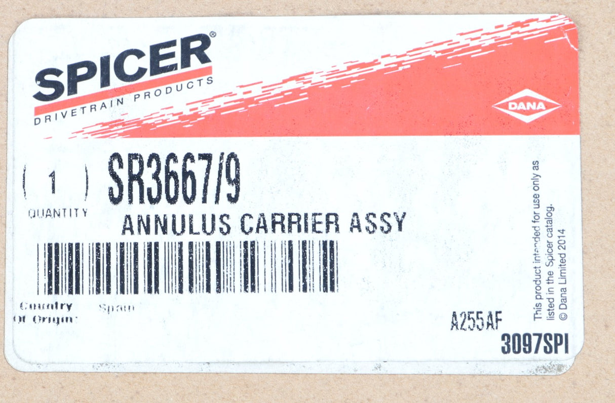 DANA SPICER - SR3667/9 - ANNULUS CARRIER ASSY