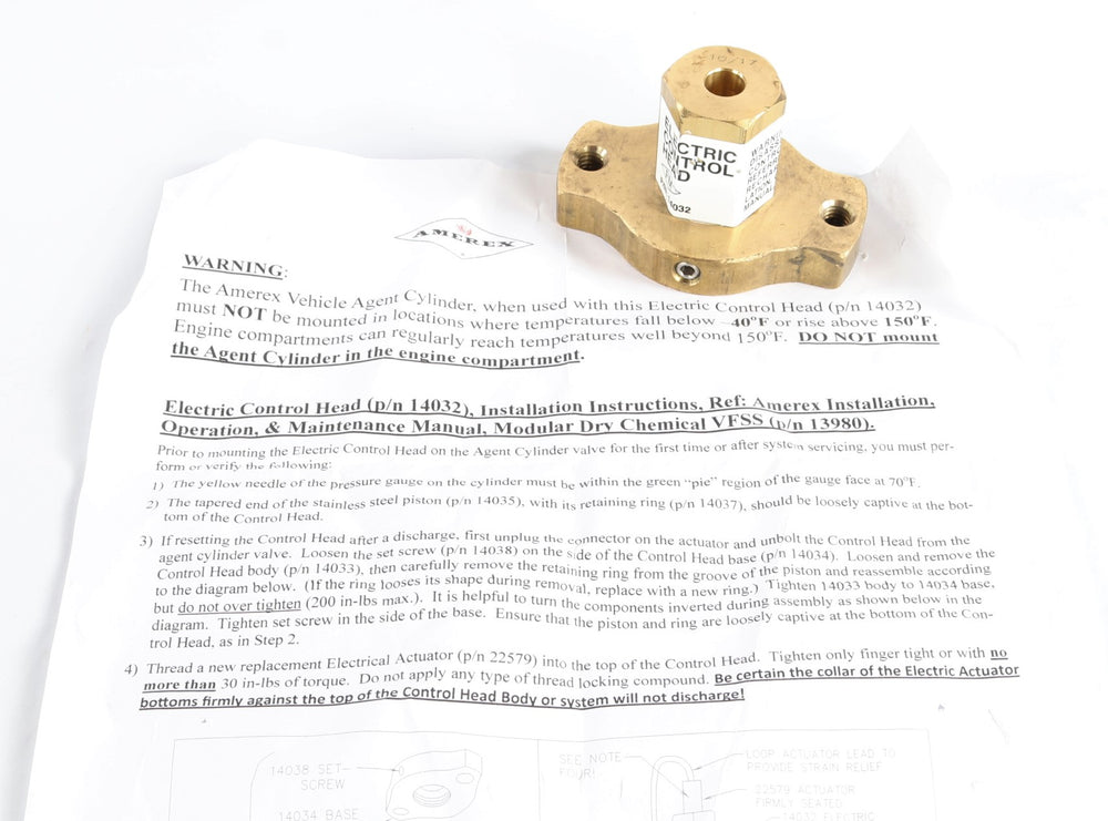 AMEREX - 14032 - HEAD ELECTRIC CONTROL