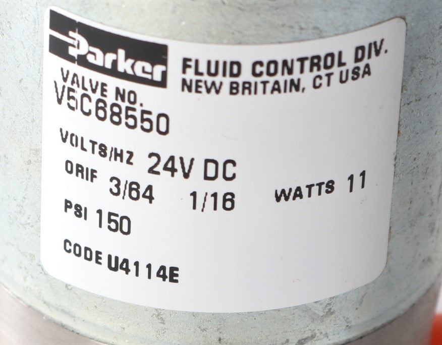 PARKER - V5C68550DC2A2D - VALVE 24V DC 150 PSI