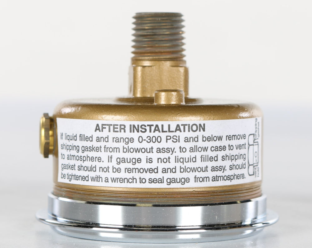 MCDANIEL CONTROLS INC. - TEU-1/4 - GAUGE-MECHANICAL AIR PRESS 0-160PSI 1/4in NPT