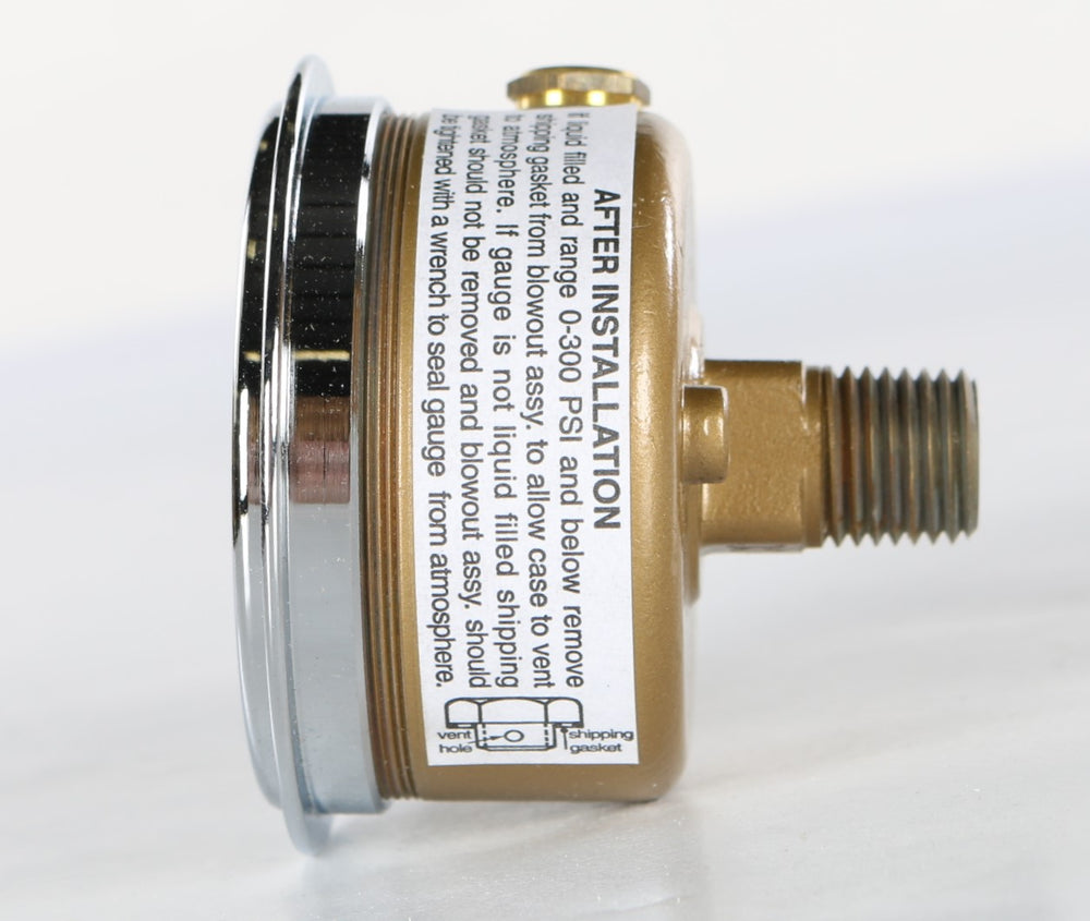 MCDANIEL CONTROLS INC. - TEU-1/4 - GAUGE-MECHANICAL AIR PRESS 0-160PSI 1/4in NPT