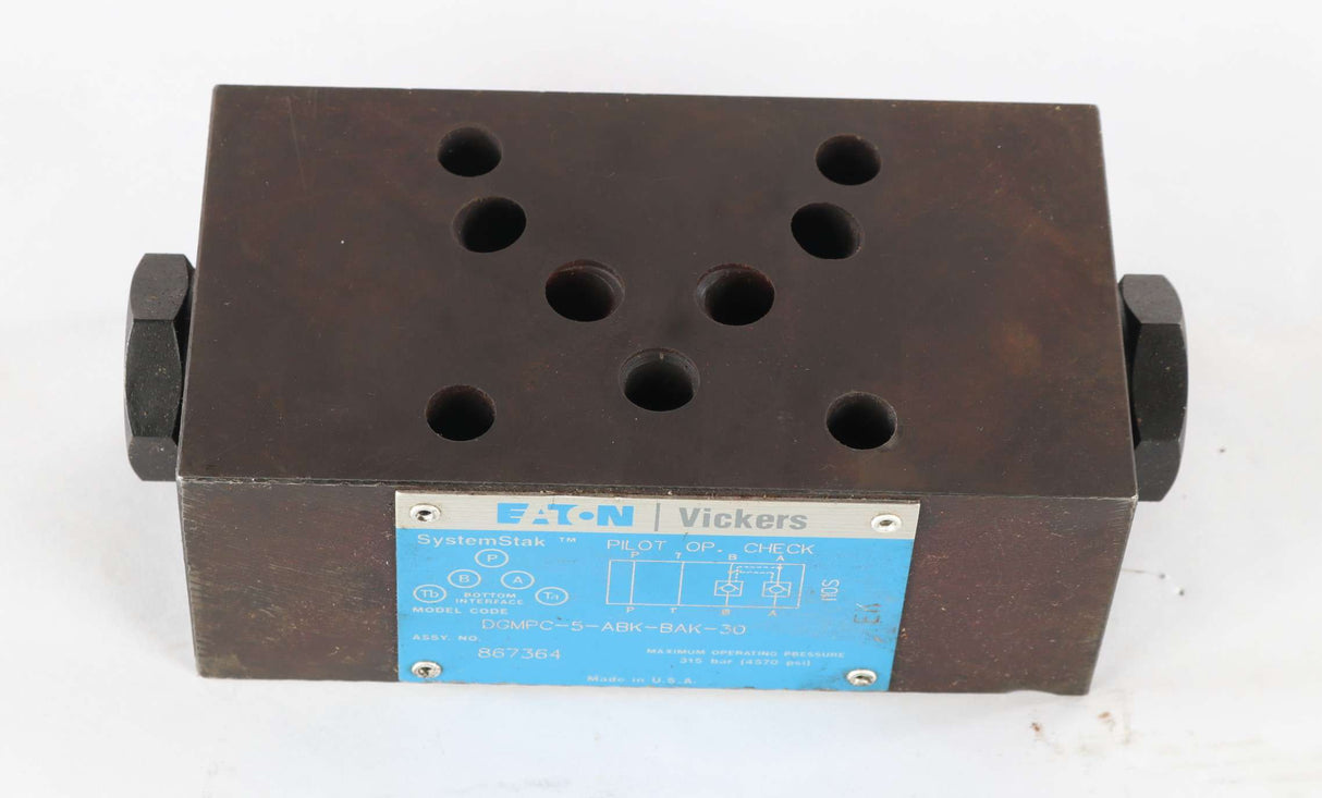 VICKERS - DGMPC-5-ABK-BAK-30 - DOUBLE CHECK VALVE - PILOT OPERATED