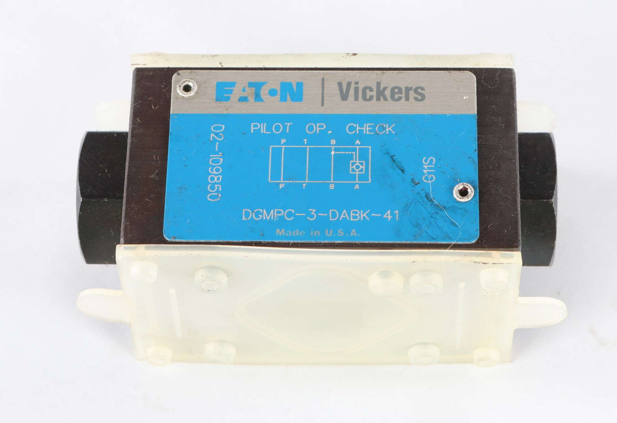 VICKERS - DGMPC-3-D-ABK-41 - HYDRAULIC VALVE - PILOT OPERATED CHECK