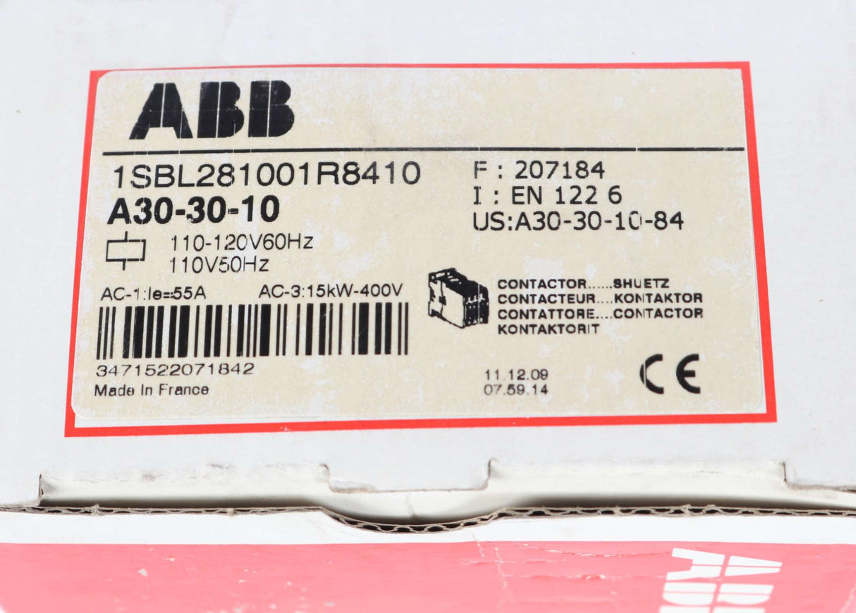 ABB - 1SBL281001R8810 - CONTACTOR 3-POLE 32A