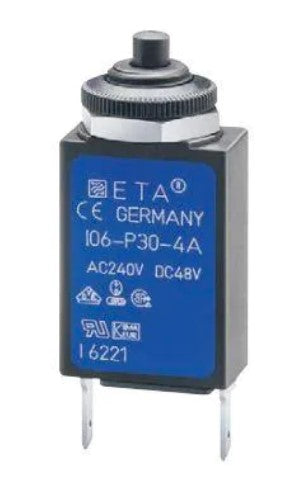 E-T-A - 106-M2-P10-10A - CIRCUIT BREAKER 10A 48VDC MINIATURE THERMAL