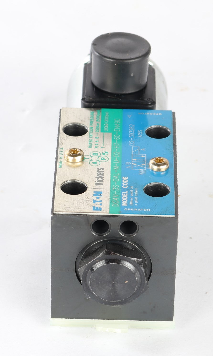 VICKERS - DG4V-3S-0AL-M-U-D2-H7-60-EN490 - HYDRAULIC SOLENOID VALVE 4-WAY 2-POS