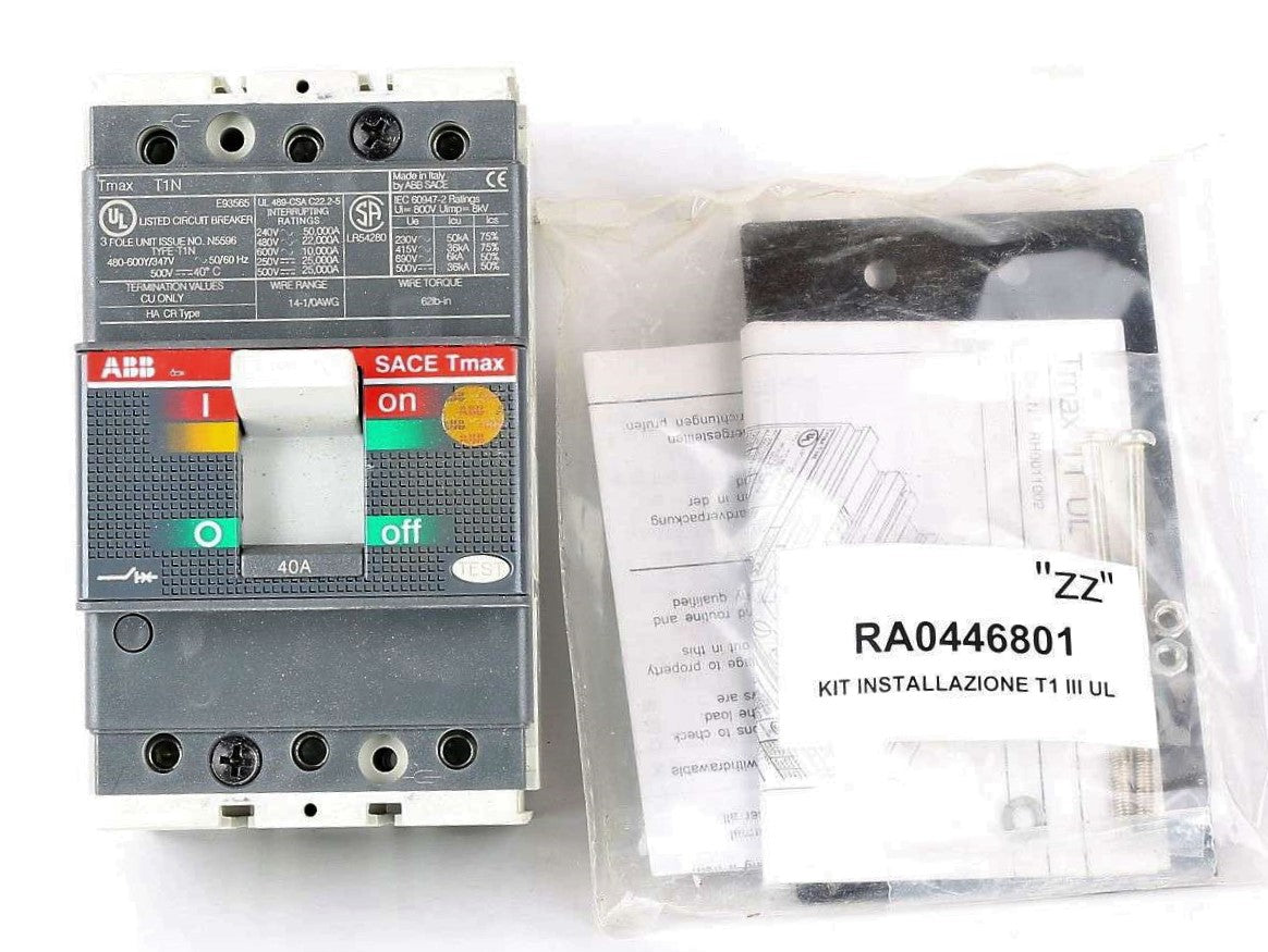 ABB - 1SDA061803R1 - BREAKER 40 AMP T-MAX ABB #T