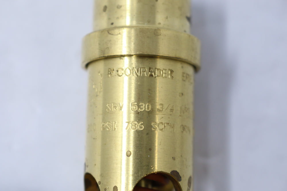 CONRADER - SRV-530-3/4-200 - VALVE-SAFETY 0.75MPT 200PSI 786SCFM