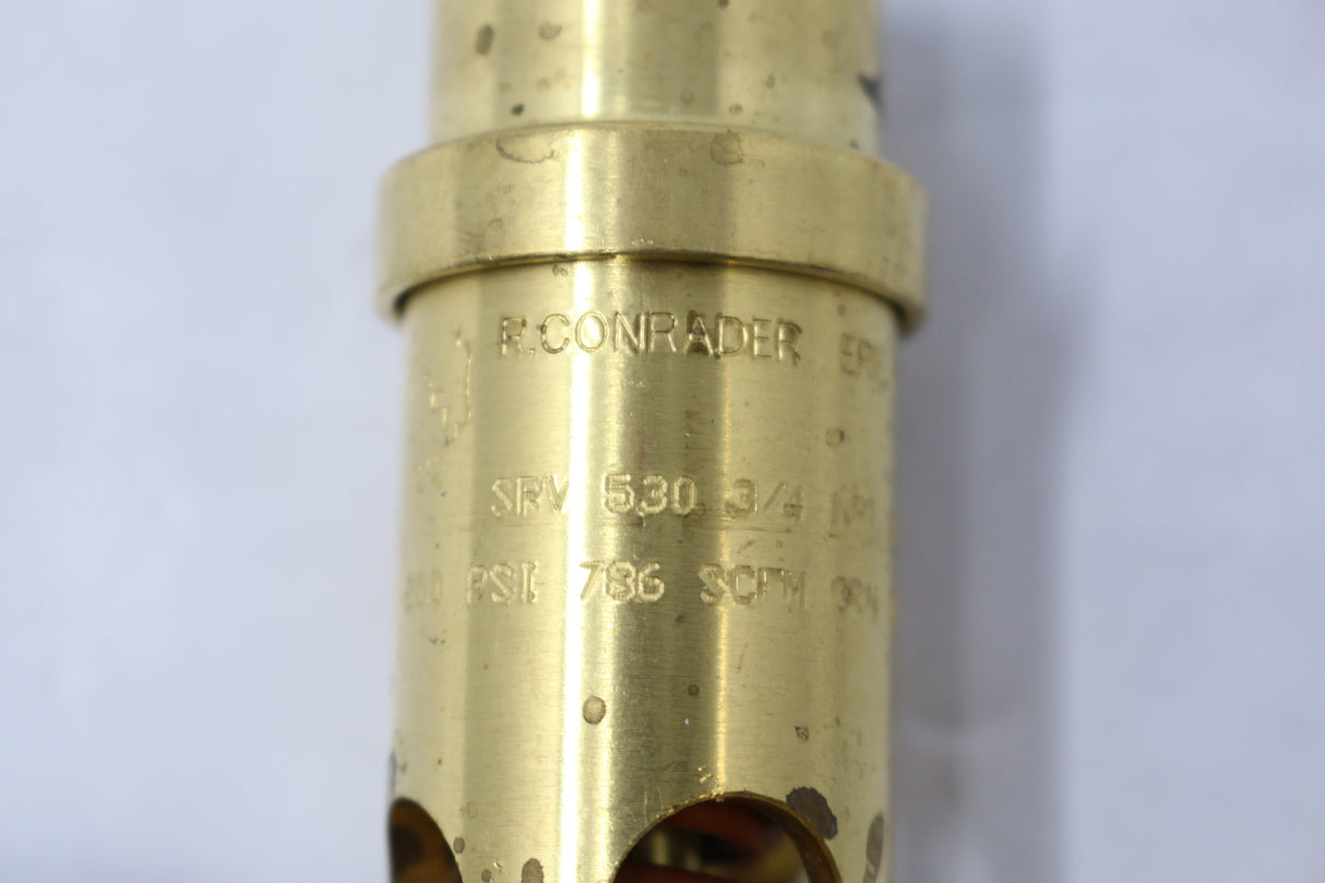 CONRADER - SRV-530-3|4-200 - VALVE-SAFETY 0.75MPT 200PSI 786SCFM
