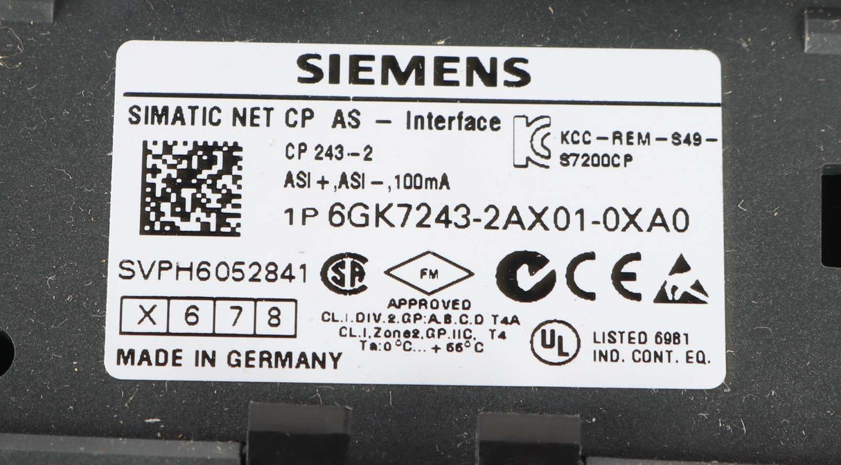SIEMENS - 6GK7243-2AX01-0XA0 - COMMUNICATIONS INTERFACE PROCESSOR