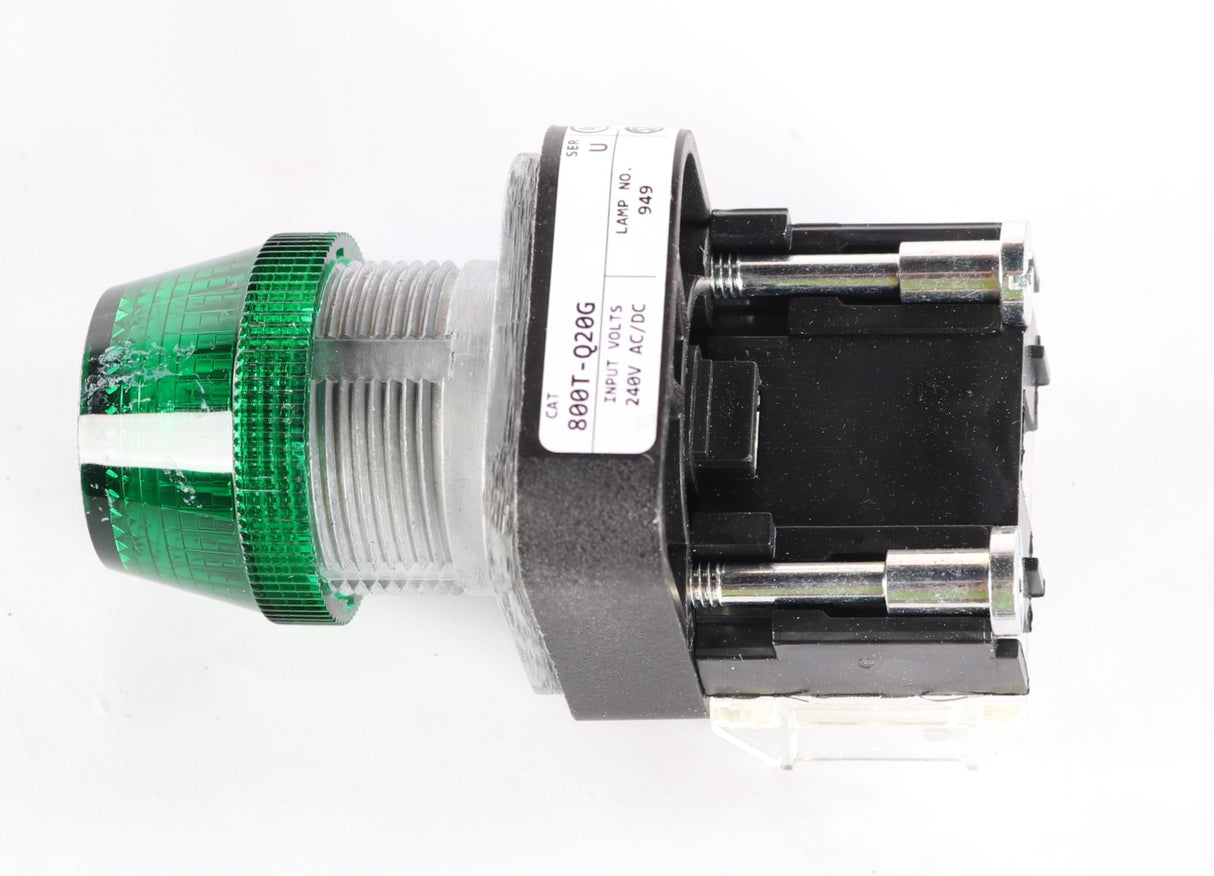ALLEN-BRADLEY - 800T-Q20G - PILOT LIGHT-30MM 240VAC INCAND GREEN