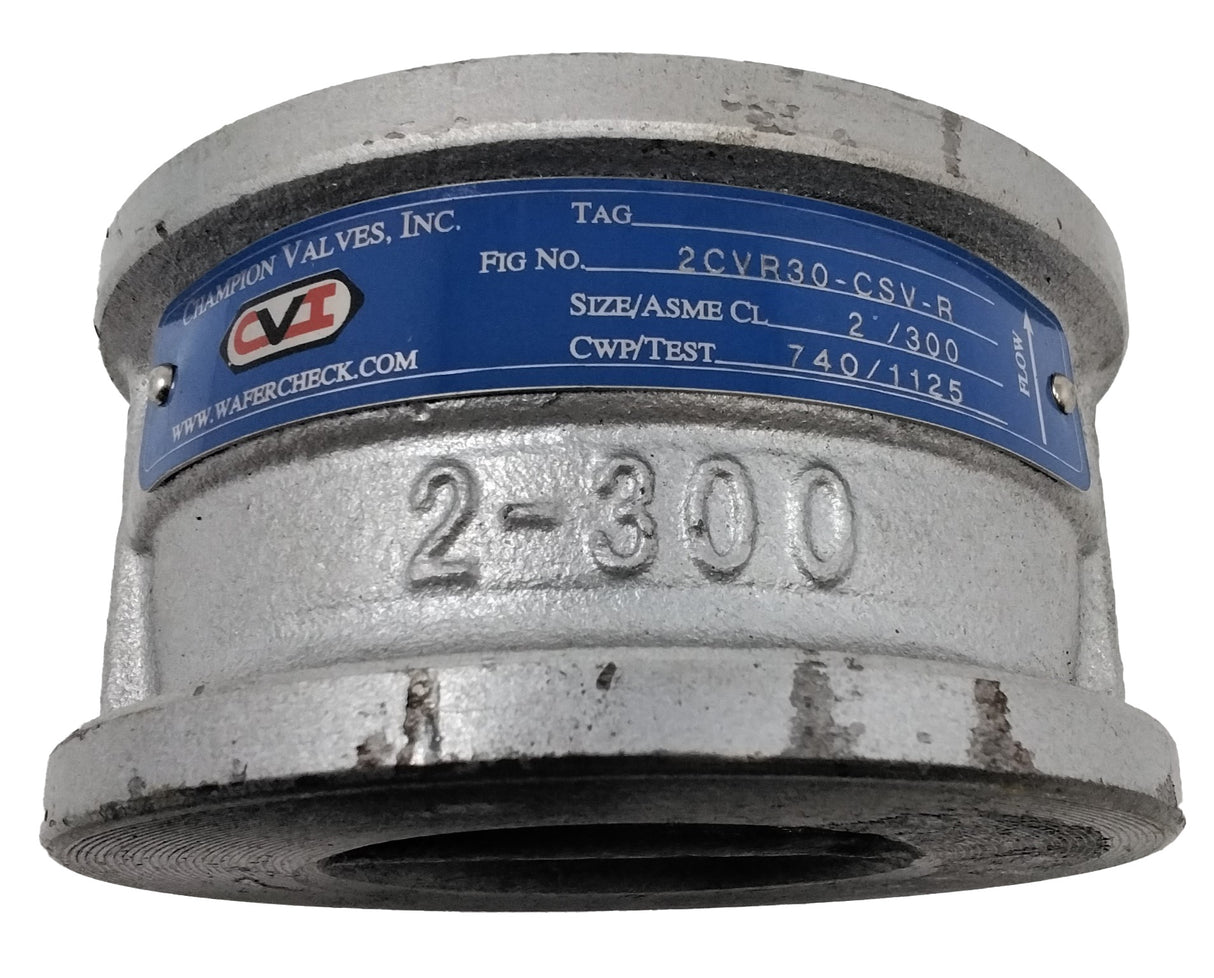 CHAMPION VALVE - 2CVR30-CSV-B - CHECK VALVE 2in ASME CLASS 300 VITON SEALS