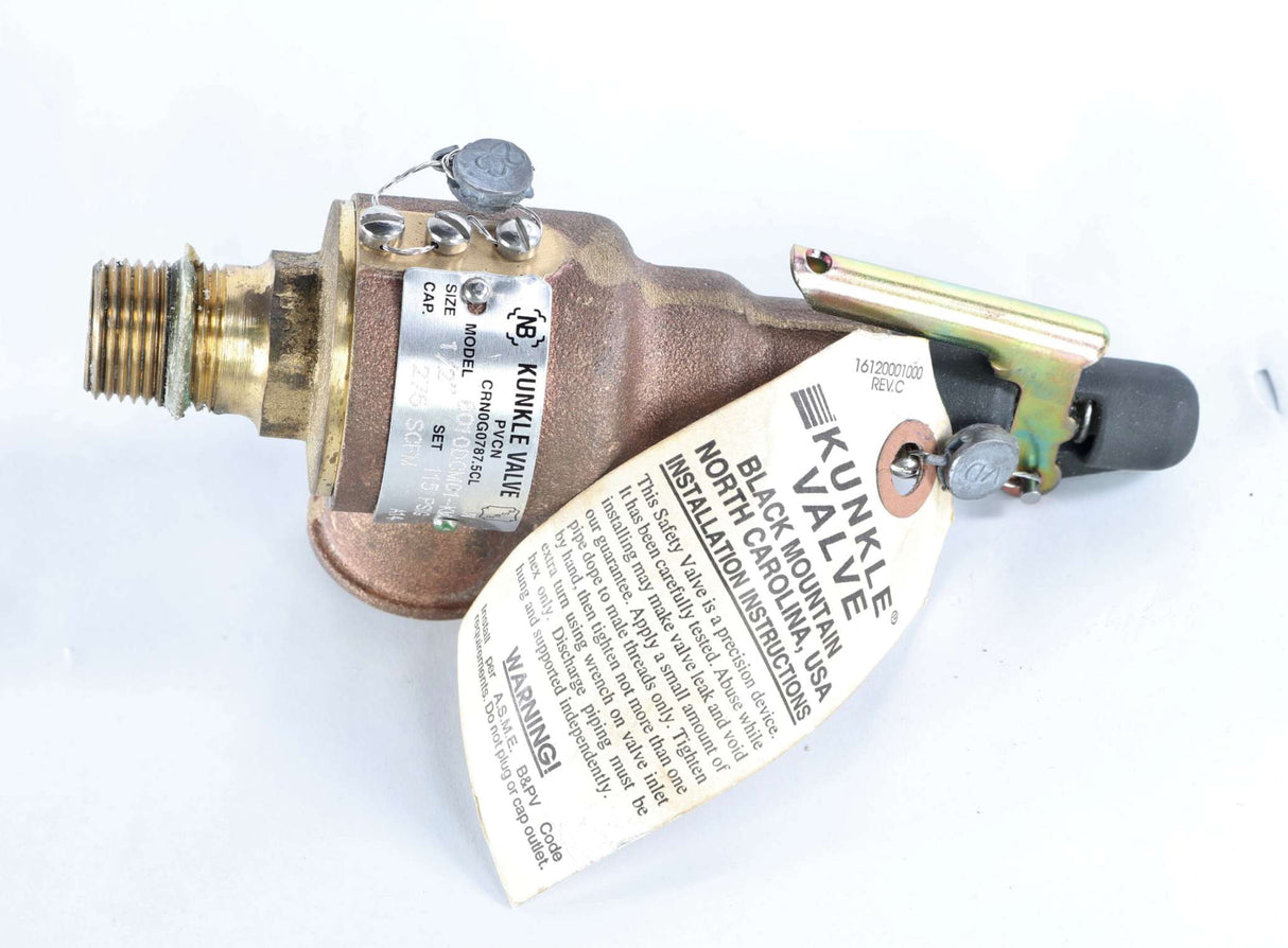 EMERSON - 6010DCM01-KM-115 - PRESSURE RELIEF VALVE 115PSI 1/2MNPT X 3/4FNPT