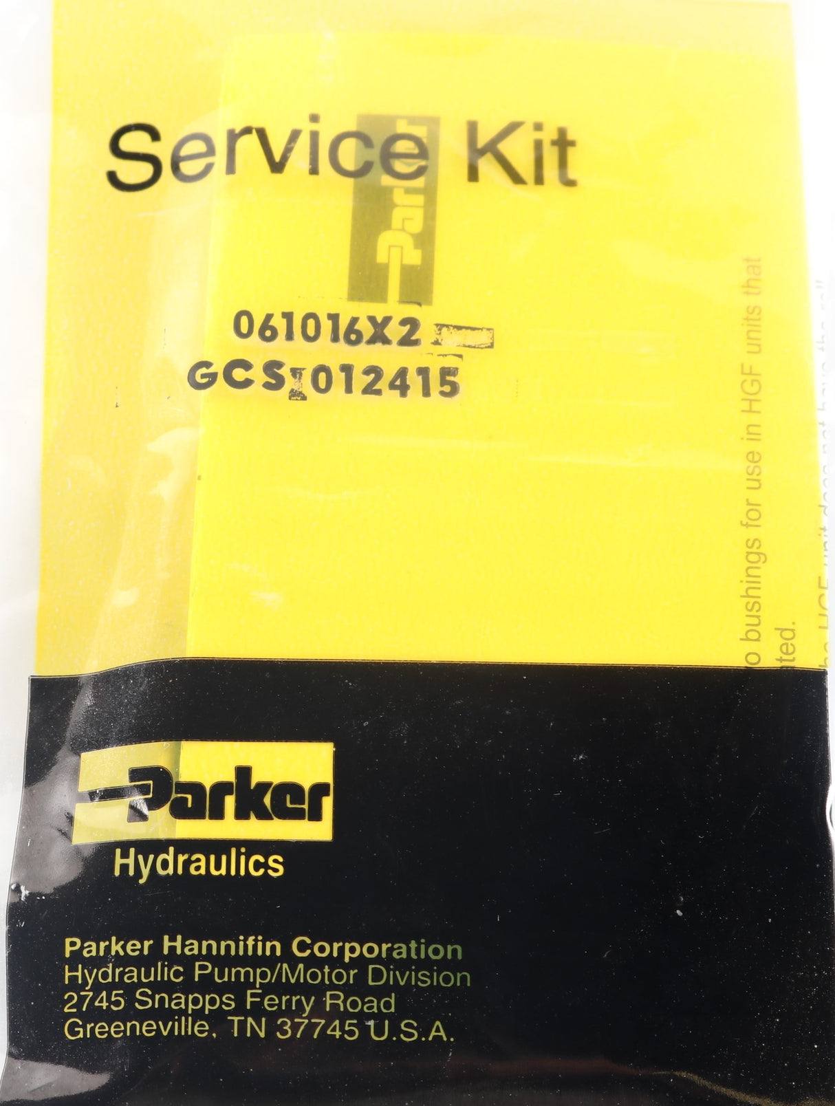 PARKER - 061016X2 - COLUMN BEARING KIT