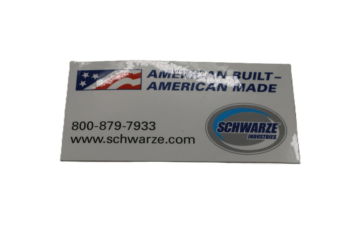 SCHWARZE - 64107 - DECAL AMERICAN MADE|BUILT
